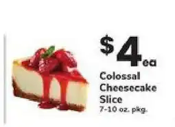 Safeway Colossal Cheesecake Slice offer