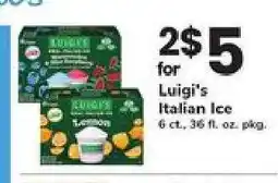 Safeway Luigi's Italian Ice offer