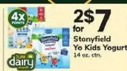 Safeway Stonyfield Yo Kids Yogurt offer