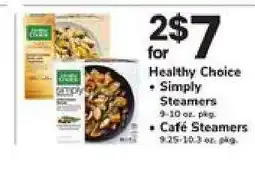 Safeway Healthy Choice Simply Steamers & Café Steamers offer