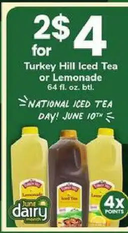 Safeway Turkey Hill Iced Tea or Lemonade offer