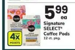 Safeway Signature Select Coffee Pods offer