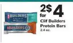Safeway Clif Builders Protein Bars offer