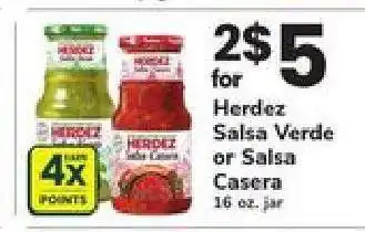 Safeway Herdez Salsa Verde or Salsa Casera offer