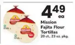 Safeway Mission Fajita Flour Tortillas offer