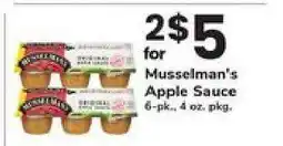 Safeway Musselman's Apple Sauce offer