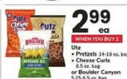 Safeway Utz or Boulder Canyon Snacks offer