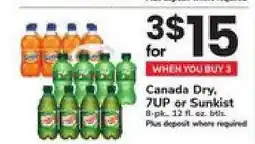 Safeway Canada Dry, 7UP or Sunkist offer