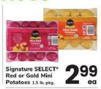 Safeway Signature SELECT Red or Gold Mini Potatoes offer