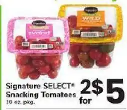 Safeway Signature Select Snacking Tomatoes offer