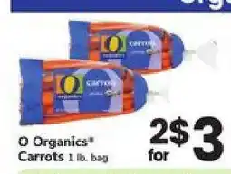 Safeway O Organics Carrots offer