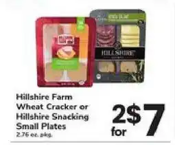 Safeway Hillshire Farm Wheat Cracker or Hillshire Snacking Small Plates offer
