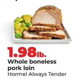 Hy-Vee Whole Boneless Pork Loin offer