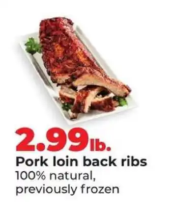 Hy-Vee Pork Loin Back Ribs offer