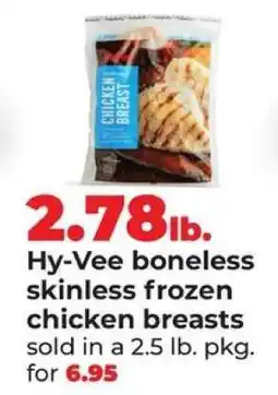 Hy-Vee Hy-Vee boneless skinless frozen chicken breasts offer