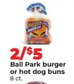 Hy-Vee Ball Park burger or hot dog buns offer