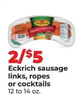 Hy-Vee Eckrich sausage offer