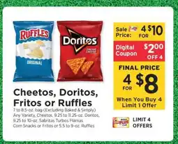 ShopRite Cheetos, Doritos, Fritos or Ruffles offer