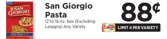 ShopRite San Giorgio Pasta offer