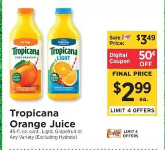 ShopRite Tropicana Orange Juice offer