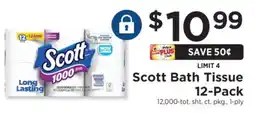 ShopRite Scott Bath Tissue 12-Pack offer
