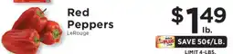 ShopRite Red Peppers offer