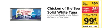 ShopRite Chicken of the Sea Solid White Tuna offer
