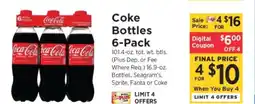 ShopRite Coke Bottles 6-Pack offer
