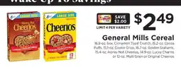 ShopRite General Mills Cereal offer