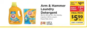ShopRite Arm & Hammer Laundry Detergent offer