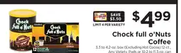 ShopRite Chock Full o'Nuts Coffee offer