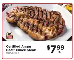 ShopRite Certified Angus Beef Chuck Steak offer