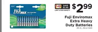ShopRite Fuji Enviromax Extra Heavy Duty Batteries offer