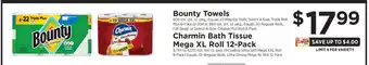 ShopRite Bounty Towels offer