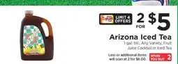 ShopRite Arizona Iced Tea offer