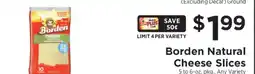ShopRite Borden Natural Cheese Slices offer