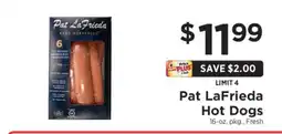 ShopRite Pat LaFrieda Hot Dogs offer