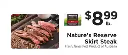 ShopRite Nature's Reserve Skirt Steak offer