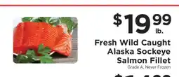 ShopRite Fresh Wild Caught Alaska Sockeye Salmon Fillet offer