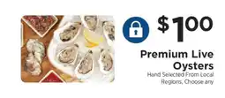 ShopRite Premium Live Oysters offer