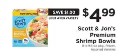 ShopRite Scott & Jon's Premium Shrimp Bowls offer