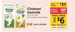 ShopRite Chobani Oatmilk offer