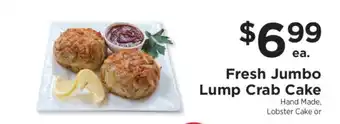 ShopRite Fresh Jumbo Lump Crab Cake offer