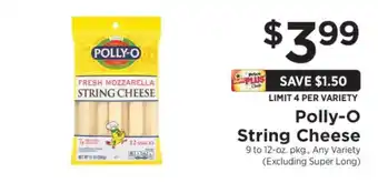 ShopRite Polly-O String Cheese offer