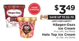 ShopRite Häagen-Dazs Ice Cream / Halo Top Ice Cream offer