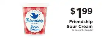 ShopRite Friendship Sour Cream offer