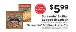 ShopRite Screamin' Sicilian Loaded Breadstix or Pizza offer