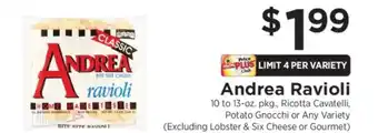 ShopRite Andrea Ravioli offer