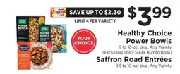 ShopRite Healthy Choice Power Bowls & Saffron Road Entrées offer
