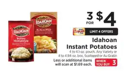 ShopRite Idahoan Instant Potatoes offer